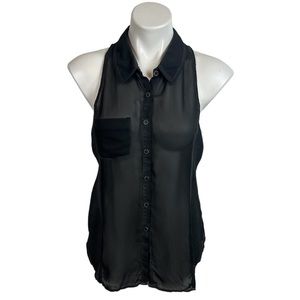 WE THE FREE Sheer Sleeveless Top